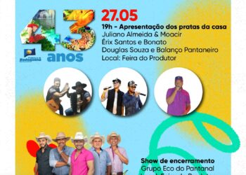ANIVERSÁRIO DE BODOQUENA 43 ANOS