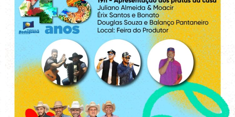 ANIVERSÁRIO DE BODOQUENA 43 ANOS