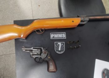 POLÍCIA MILITAR PRENDE AUTOR DE TENTATIVA DE FEMINICÍDIO, ESTUPRO E POSSE IRREGULAR DE ARMA DE FOGO EM MIRANDA