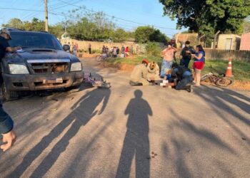 Crianças são atropeladas e uma fica em estado grave em Aquidauana