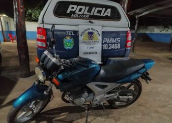 Polícia Militar de Anastácio recupera moto furtada em Campo Grande