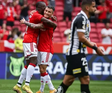 Inter faz 7 a 1, aplica maior goleada do Brasileirão e segura Santos no Z4