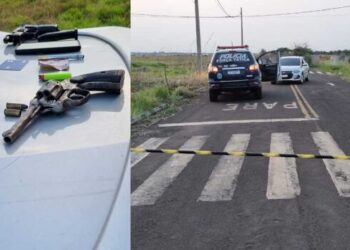 Polícia recupera carro e apreende armas que estavam com bandido morto em confronto no Caiobá