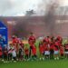 Atlético-GO faz 3 a 0 no Guarani e retorna à elite do Brasileirão após uma temporada