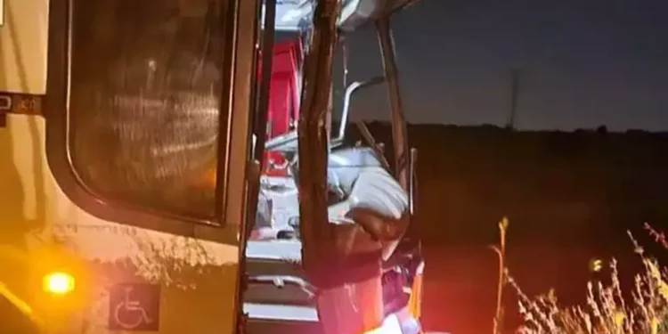 Quatro pessoas ficam feridas em acidente envolvendo dois ônibus na BR-262