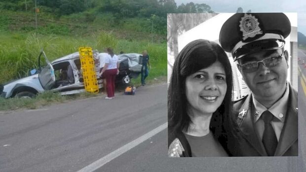 Policial aposentado e esposa de MS morrem após batida com carreta em São Paulo