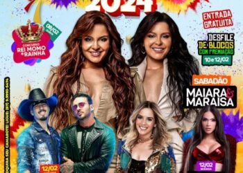 Carnaval de Paranaiba terá shows nacionais.