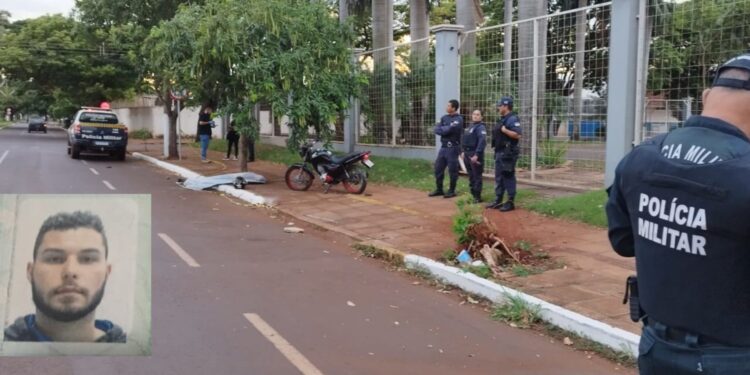 Motociclista morre após bater em árvore depois de perder controle da direção em Dourados