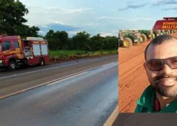 Carro sai da pista, bate em moto e motociclista morre na BR-158, em Três Lagoas