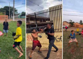 Crianças e bêbados são recrutados para brigas nas ruas de Campo Grande transmitidas pela internet