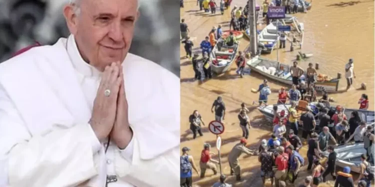 Papa Francisco envia 100 mil euros para ajudar Rio Grande do Sul
