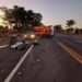 Caminhoneiro foge após acidente com morte de motociclista na BR-262
