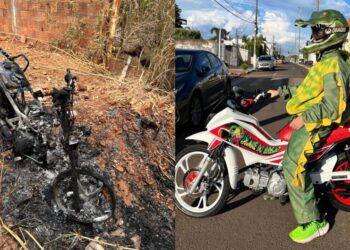 Vereador tem motocicleta furtada e incendiada em Rio Verde de Mato Grosso