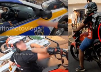 O jovem motoentregador Edivelton Brito já pode se considerar famoso em Campo Grande (MS).