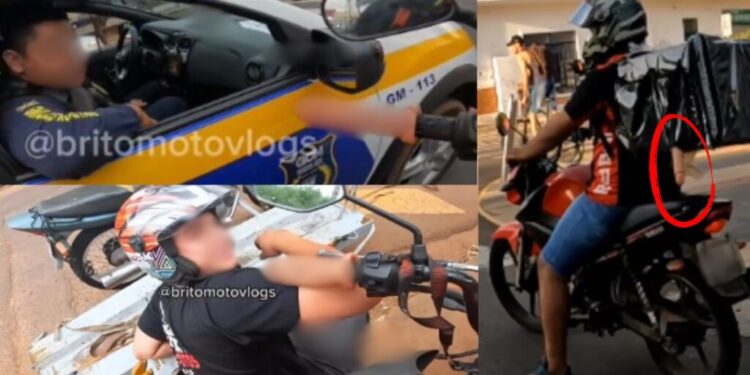 O jovem motoentregador Edivelton Brito já pode se considerar famoso em Campo Grande (MS).
