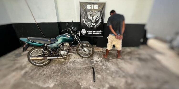 AUTOR DE ROUBO É PRESO FLAGRANTE POR ROUBO OCORRIDO NA PRAÇA AGENOR CARRILHO