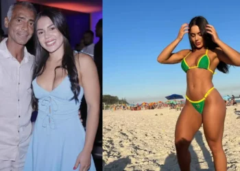 Aos 22 anos, namorada de Romário expõe treinos, viagens e recebe elogios do senador