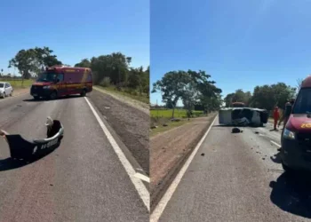 Servidor público federal morre após acidente entre carreta e caminhonete em MS