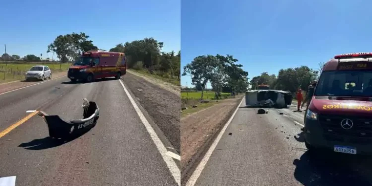 Servidor público federal morre após acidente entre carreta e caminhonete em MS