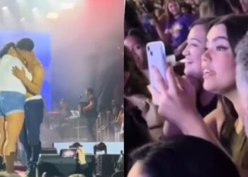 Show em Três Lagoas tem traição por R$ 1 mil e término de namoro ao vivo (vídeo)