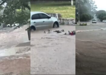 Fronteira sob Águas: Temporal Alaga Ruas e Ilha Veículos em MS