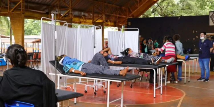 Escola passa a funcionar como hospital após aumento de casos confirmados de chikungunya em Dourados
