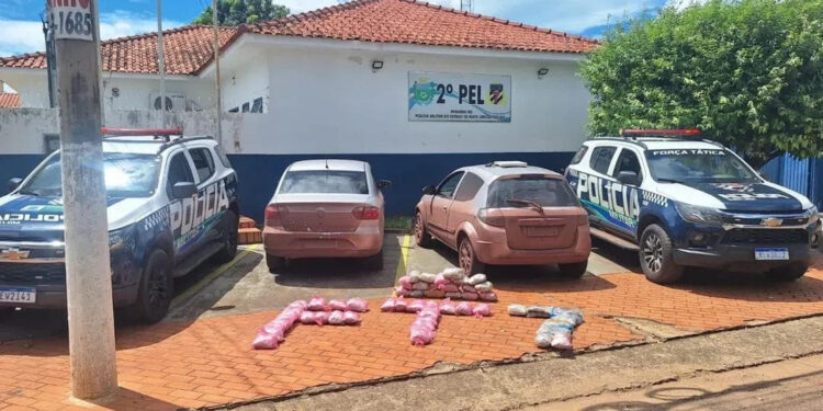 Polícia Militar intercepta casal com grande carga de drogas na BR-262 em Miranda