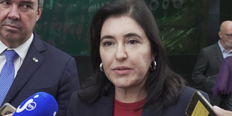 Simone Tebet irá disputar as eleições por São Paulo em 2026