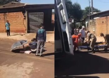 Homem agride a própria mãe, atropela casal e esfaqueia vizinho em Naviraí