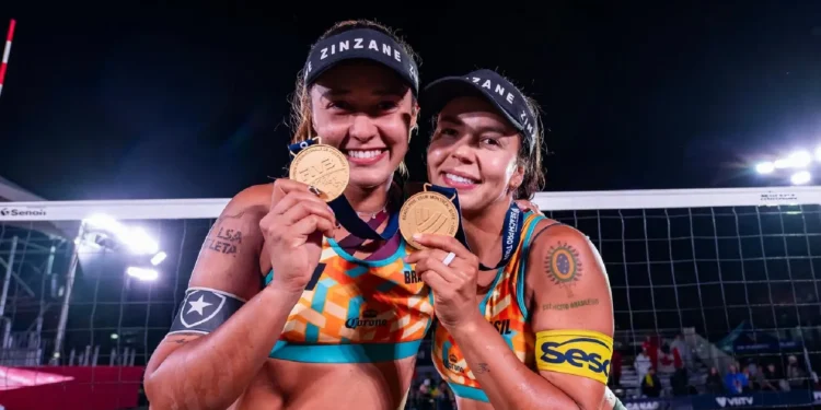Dupla de sul-mato-grossense vence etapa do Circuito Mundial de vôlei de praia