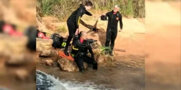 Bombeiros encontram corpo de menina de 12 anos levado por correnteza de rio em MS